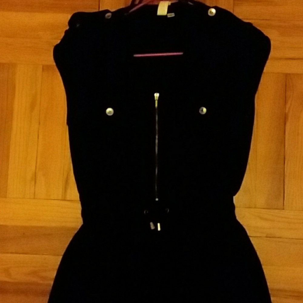 Jumpsuit W/ Gold Buttons And Draw String - image 4